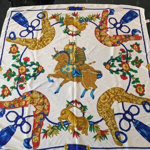 Peacock Silk Imported Silk Scarf